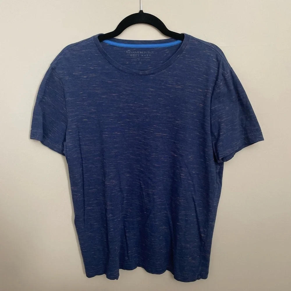 Banana Republic - Navy Blue Soft Wash Crewneck T-Shirt Men’s - Size L​
